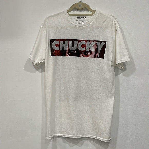 Child's Play CHUCKY Doll Mens Tee Shirt T-Shirt Size Medium NEW without Tags - Picture 2 of 6
